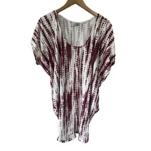 Pretty Young Thing Dolman Sleeve Hip Hug Bodycon Hawaiian Tie Dye Mini Dress L